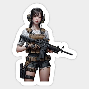 Tactical Girl Sticker